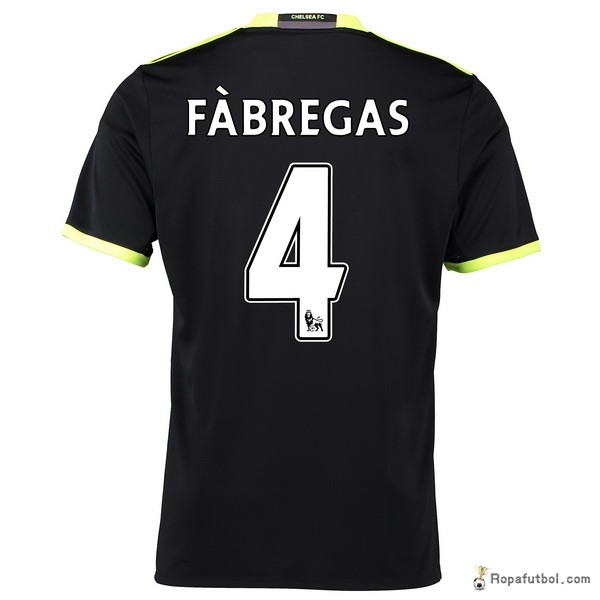 Camiseta Chelsea Replica Segunda Ropa Fabregas 2016/17 Negro